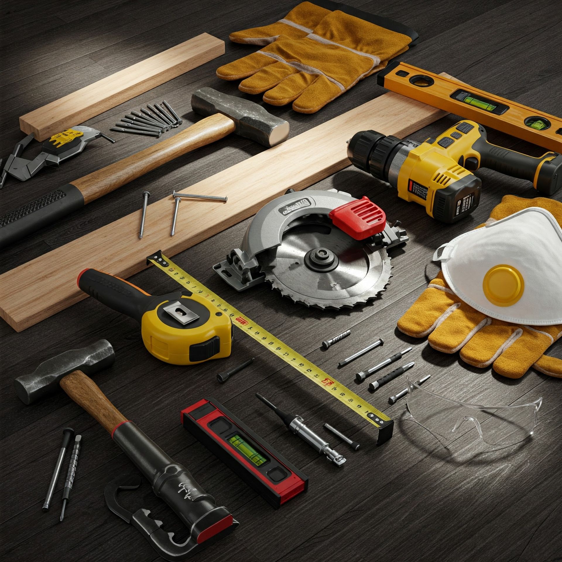 Image: A picture of all required tools laid out neatly