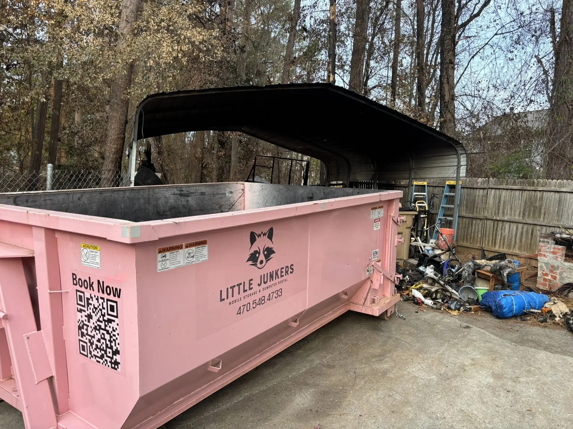 book a Little Junkers dumpster