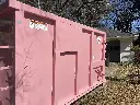 Side of 21 yard dumpster