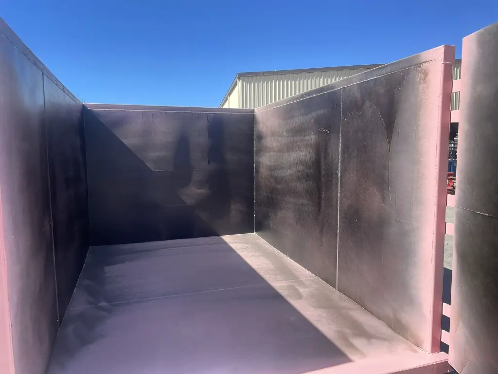Inside 21 Yard dumpster